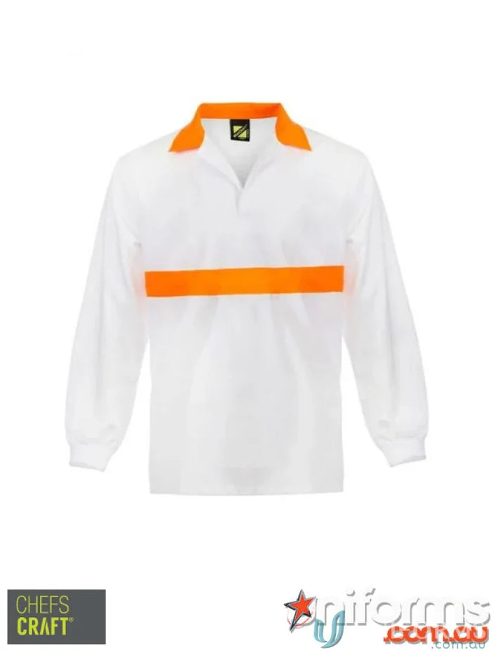 WorkCraft WS3003 Food Ind. Jac Shirt with Bands