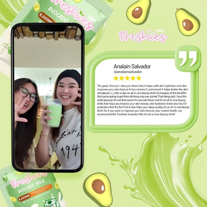 Freshies Avocado Milk Collagen Drink, 𝟴𝟬,𝟬𝟬𝟬𝗺𝗴 𝗖𝗼𝗹𝗹𝗮𝗴𝗲𝗻