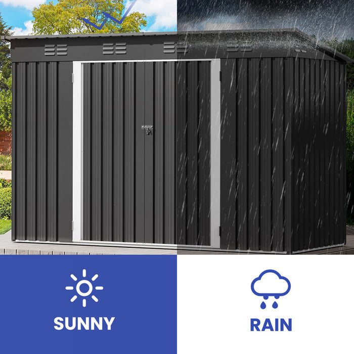 Galvanized Steel Storage Shed