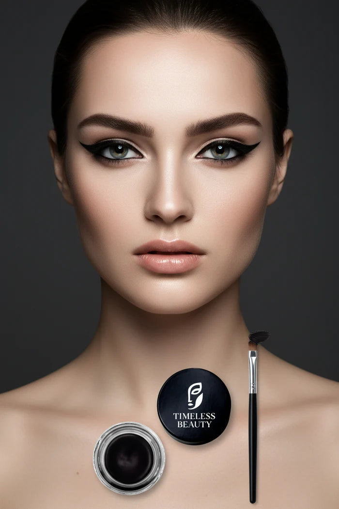 Timeless_Beauty Gel Eyeliner Eggplant - look, gel