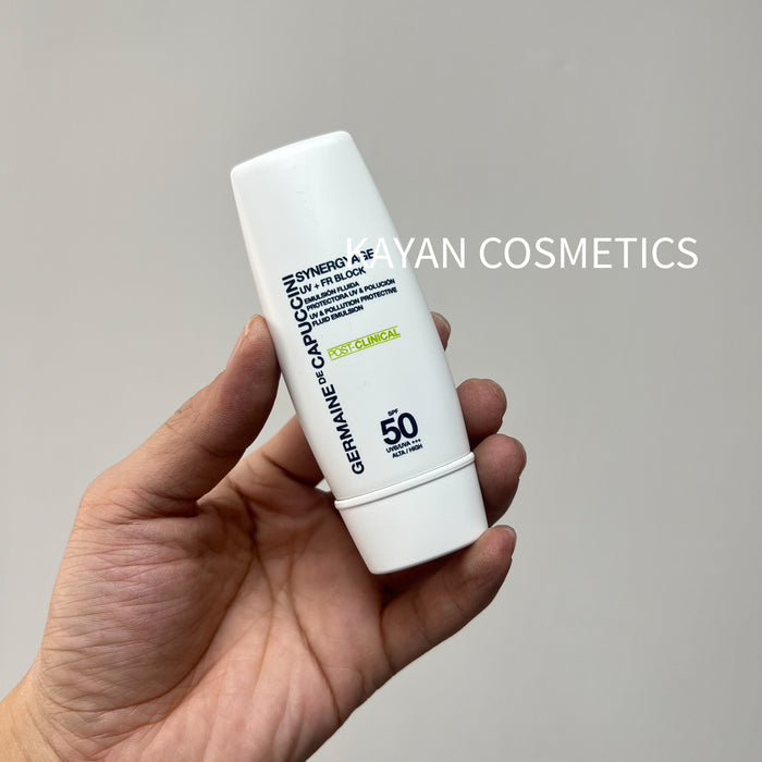 GERMAINE DE CAPUCCINI 修護防曬霜 30ml SYNERGYAGE UV + FR BLOCK   SPF50 UVB/UVA+++ ALTA/HIGH germaine gdc