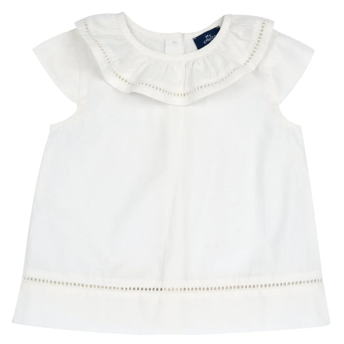 Girls Bronze Self Design Top
