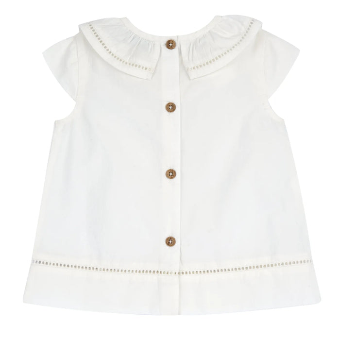 Girls Bronze Self Design Top