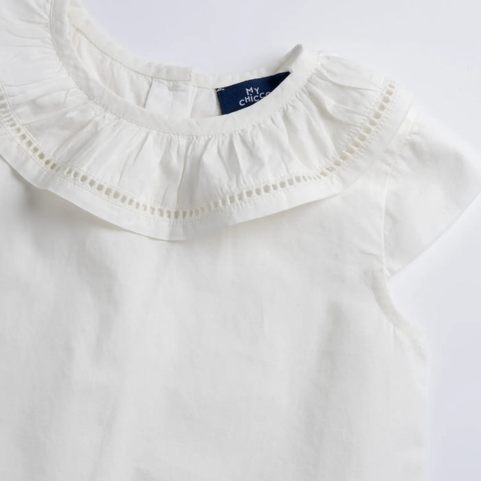 Girls Bronze Self Design Top