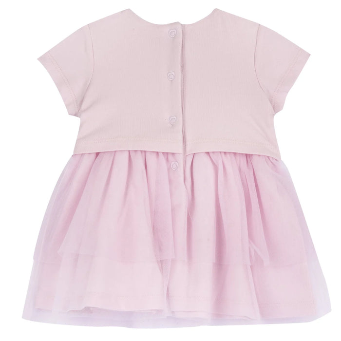 Girls Light Pink Embellished Dress