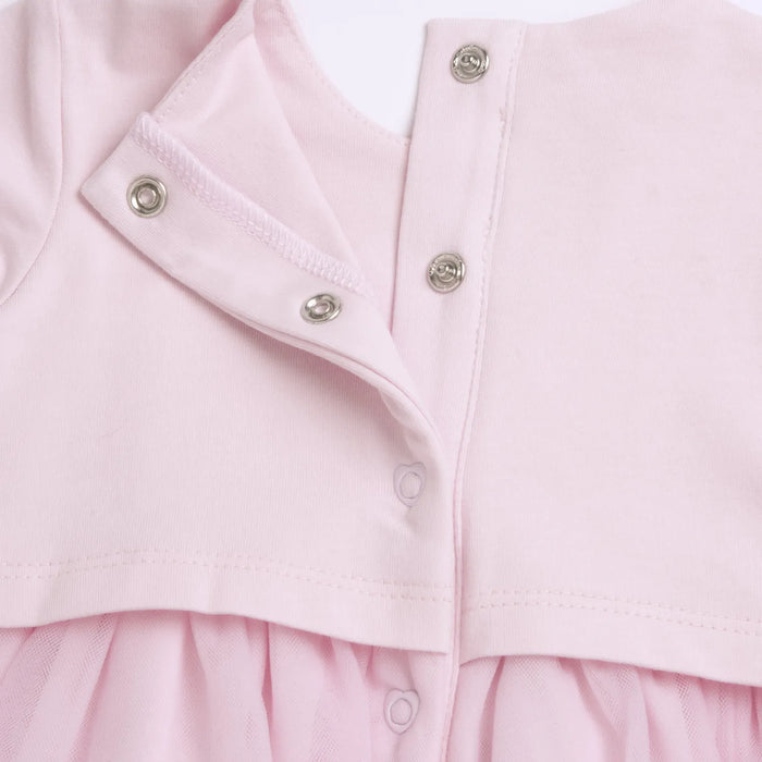 Girls Light Pink Embellished Dress