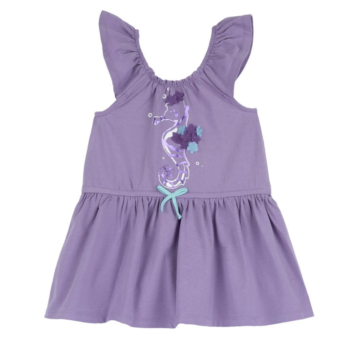 Girls Medium Lilac Embellished Dress