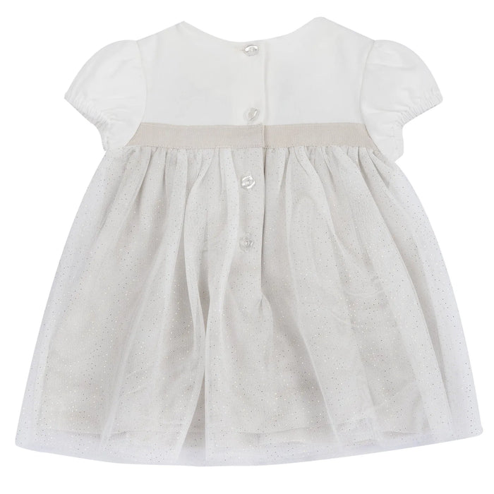 Girls Medium Natural Embellished Dress