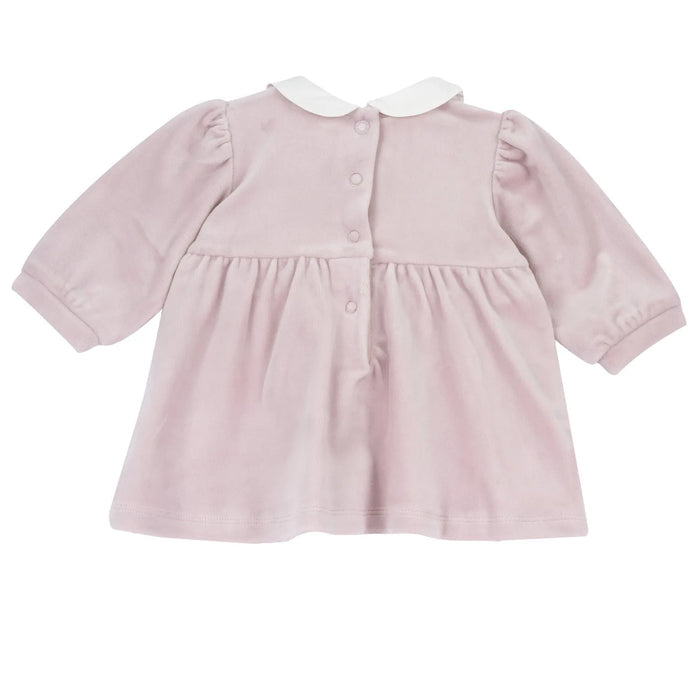 Girls Medium Pink Knitted Long Sleeve Dress