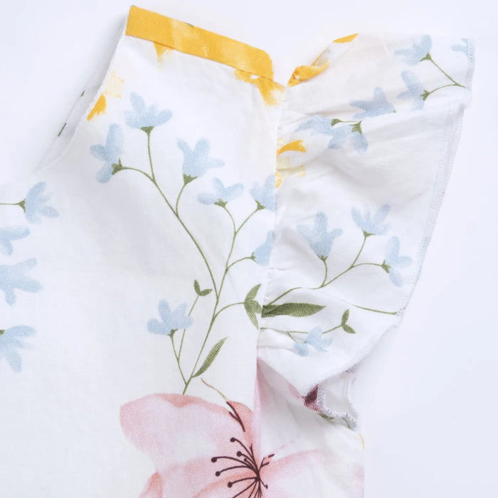 Girls Multicolor Floral Printed Dress