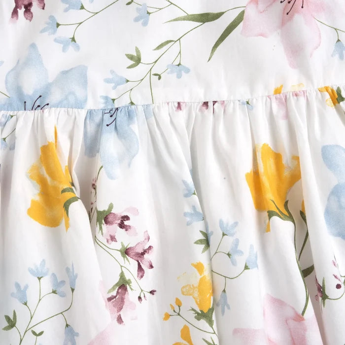 Girls Multicolor Floral Printed Dress
