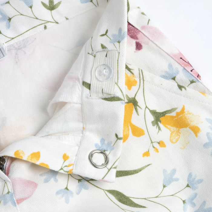 Girls Multicolor Floral Printed Trouser