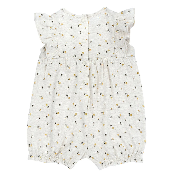 Girls Natural Printed Self Design Romper