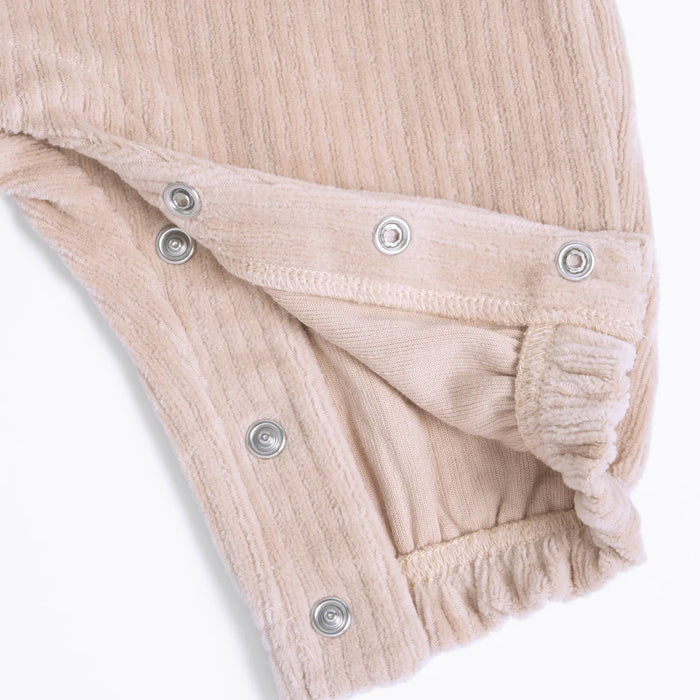 Girls Pink & Brown Solid Shirt with Dungaree