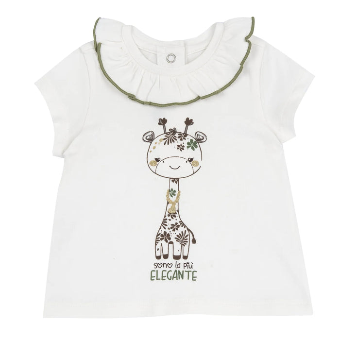 Girls Printed Knitted T-shirt