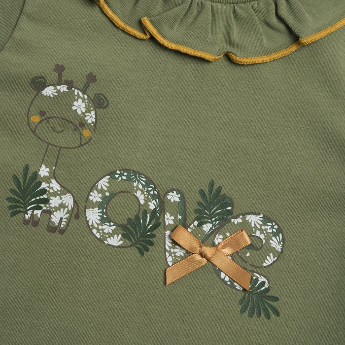 Girls Printed Knitted T-shirt
