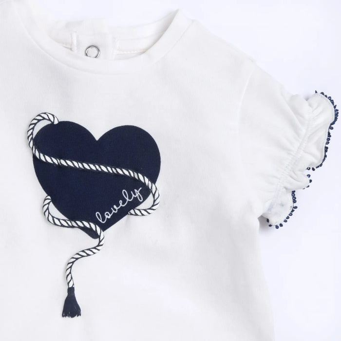 Girls White Embellished Top