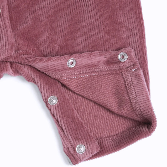 Girls White & Maroon Printed Top with Dungaree