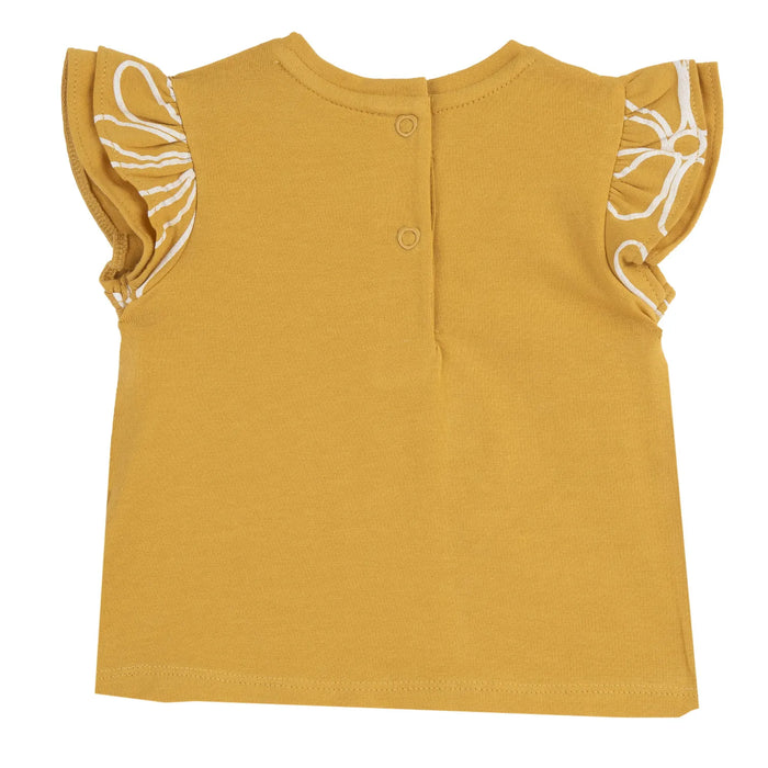 Girls Yellow Animal Printed Top