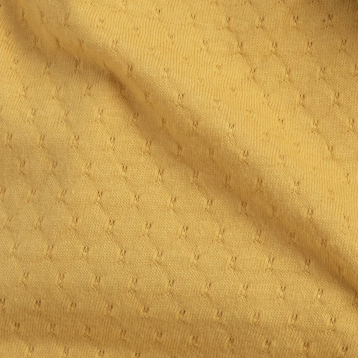 Girls Yellow Self Design Back Opening Babysuit