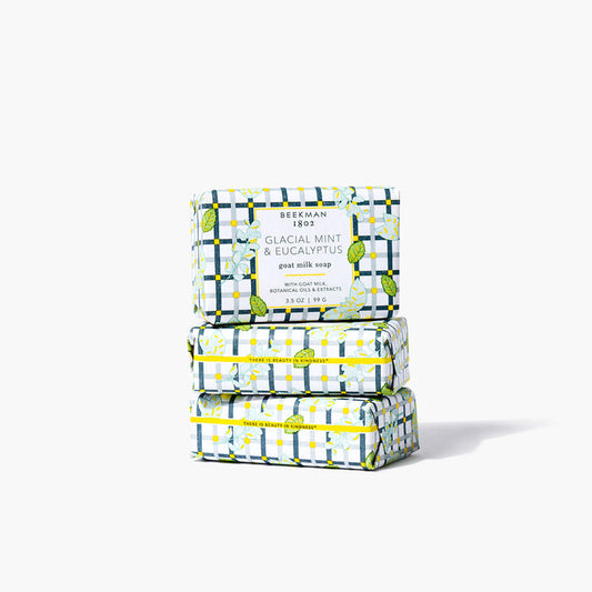 Glacial Mint & Eucalyptus 3-Pack Palm-Sized Bar Soap Set