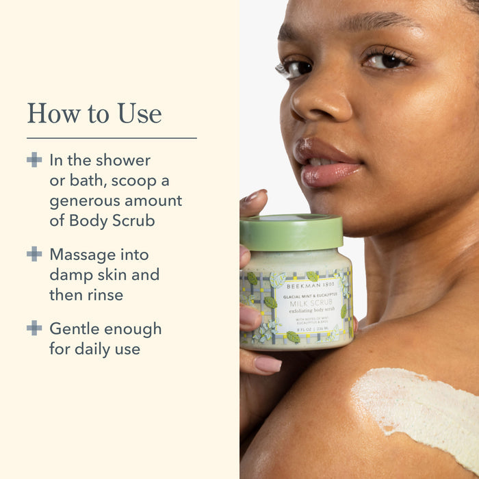 Glacial Mint & Eucalyptus Smooth Operators Milk Scrub Face & Body Bundle
