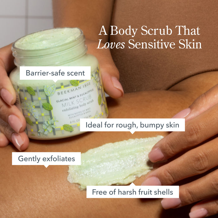 Glacial Mint & Eucalyptus Smooth Operators Milk Scrub Face & Body Bundle