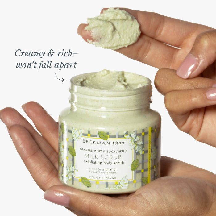 Glacial Mint & Eucalyptus Smooth Operators Milk Scrub Face & Body Bundle