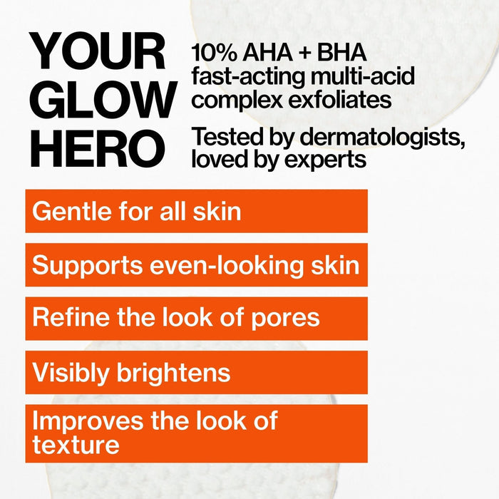 Glow Baby Brightening Peel Pads 10% AHA + BHA - Pacifica