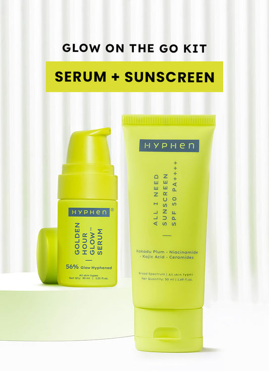 Hyphen Glow On The Go Kit - front pack shot