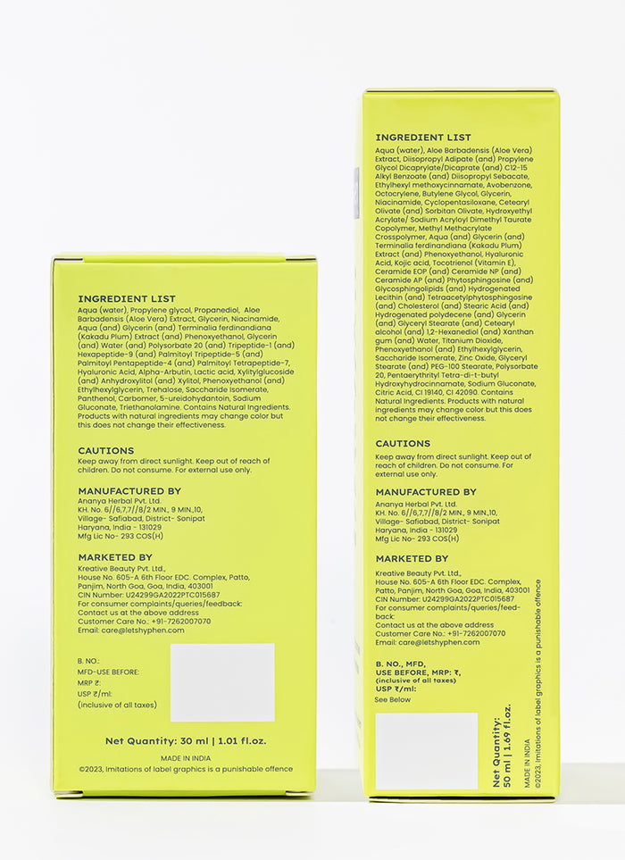 Hyphen Glow On The Go Kit - skin concern targeting infographic