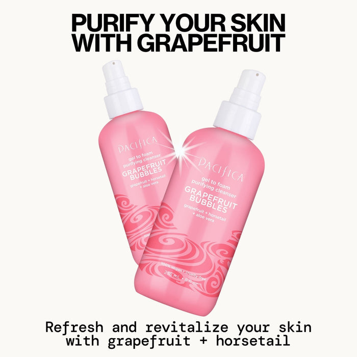Grapefruit Bubbles Gel to Foam Purifying Cleanser - Pacifica