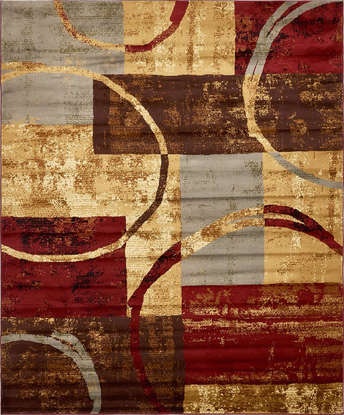 Hadron Rug Coffee Shop Multicolor Rectangle  7'10" x 10'