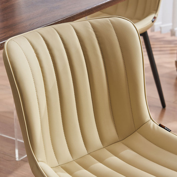 PU leather dining chairs