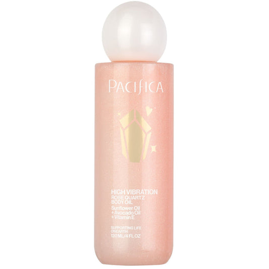 High Vibration Rose Quartz Body Oil - Pacifica