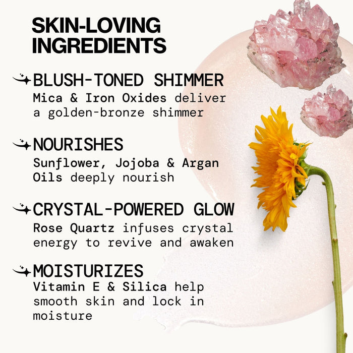 High Vibration Rose Quartz Body Oil - Pacifica