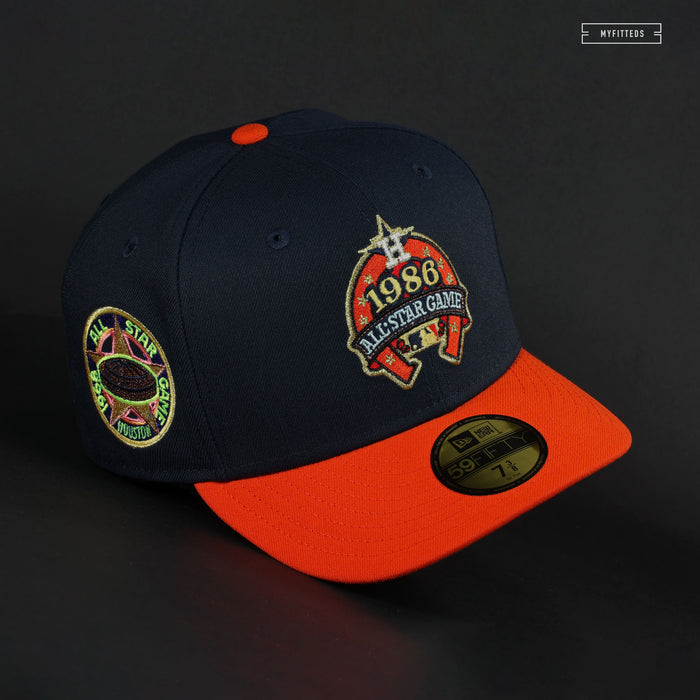 HOUSTON ASTROS 1968, 1986, 2004 ALL-STAR GAMES IN HOUSTON: A HISTORY NEW ERA FITTED CAP