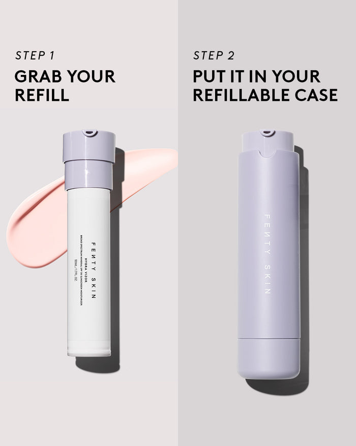 step 1: grab your refill. step 2: put it in your refillable case
