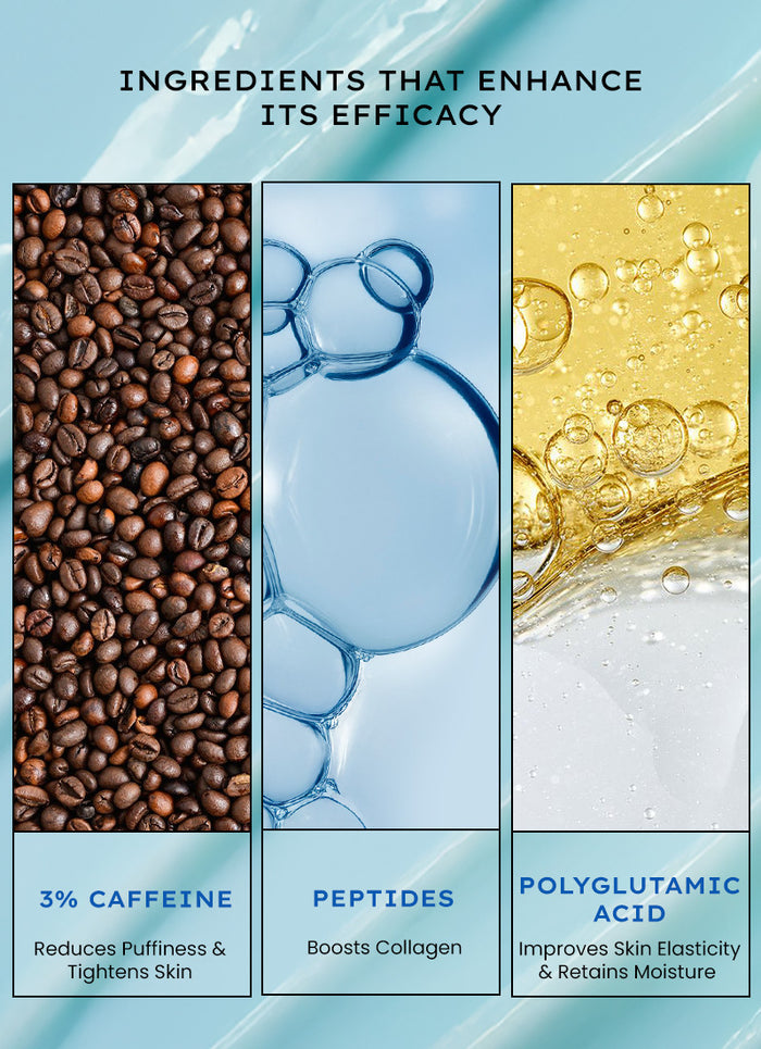 Hyphen ICE Dunk Cooling Face Mask 31% Cooling Actives - skin concern targeting infographic