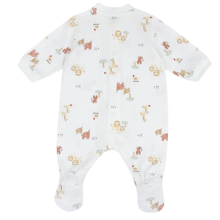 Infants Animal Printed Front Opening Babysuit