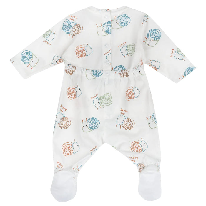 Infants Typography Printed Back Opening Babysuit