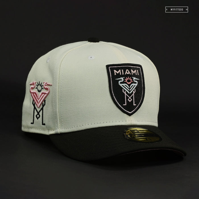 INTER MIAMI FC "FOR THE GOAT OF ARGENTINA" MESSI OFF WHITE NEW ERA FITTED CAP