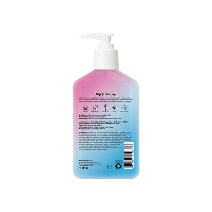 Hempz JOY Body Moisturizer, Back