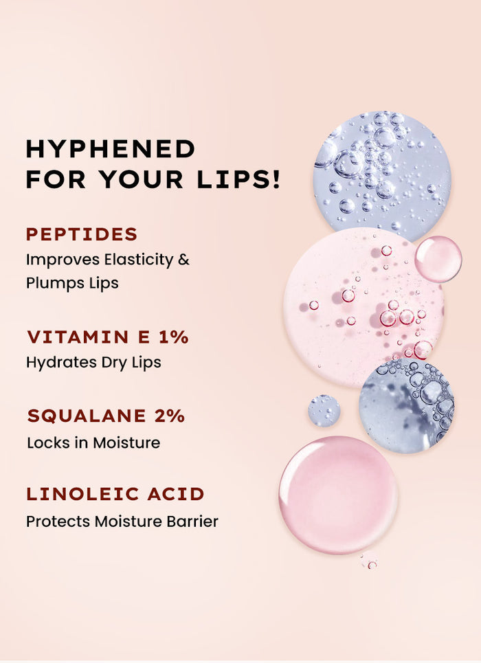 Hyphen Juicy Lips Trio - skin concern targeting infographic