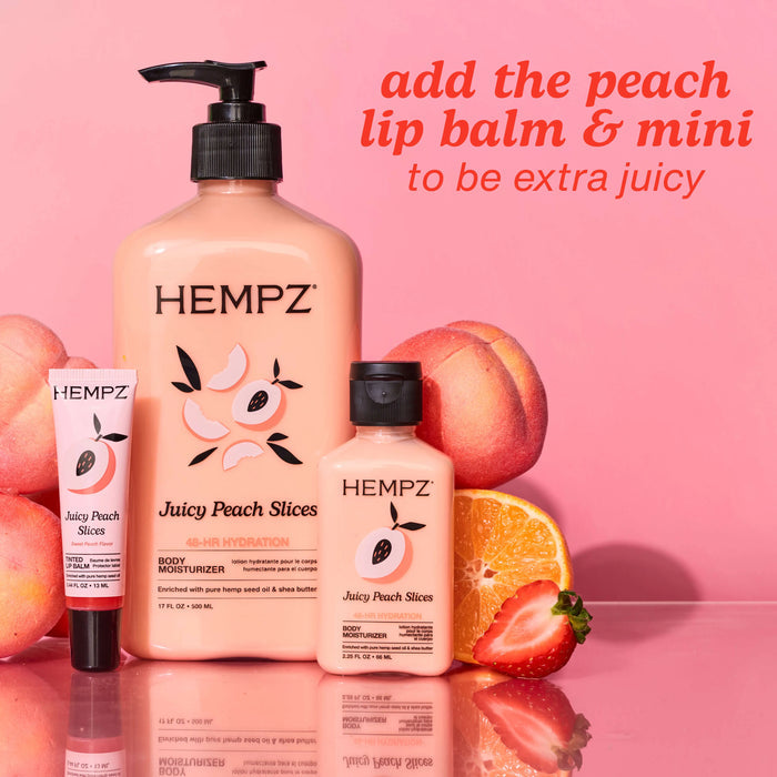 Juicy Peach Slices Moisturizing Body Lotion Hempz
