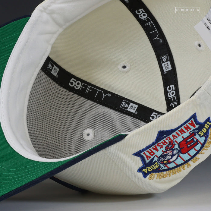 KANNAPOLIS CANNON BALLERS 30TH ANNIVERSARY OFF WHITE EVEL KNIEVEL NEW ERA FITTED CAP
