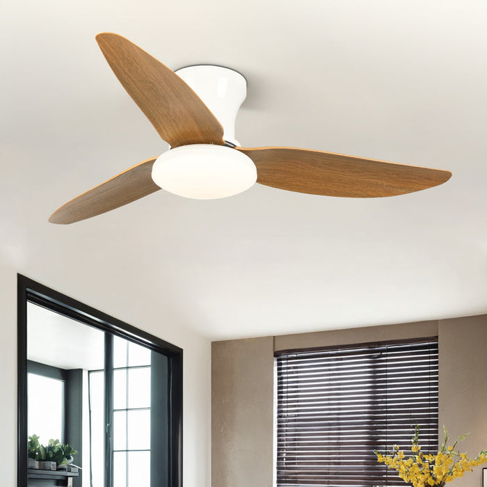 Karlena 40'' Dimmable ABS Blades Ceiling Fan with LED Lights and Remote Control 3 Colours 6-Speed Mute Reversible Motor Timer