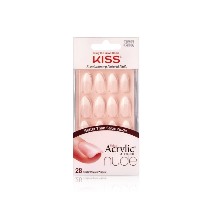 Kiss Acrylic Nude Nails – Kan06