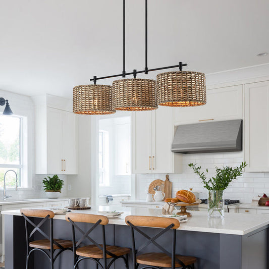 Lannister 3-Light Cylindrical Chandelier for Kitchen Island