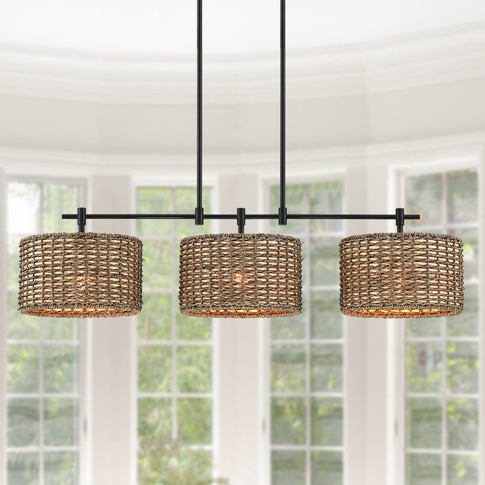 Lannister 3-Light Cylindrical Chandelier for Kitchen Island